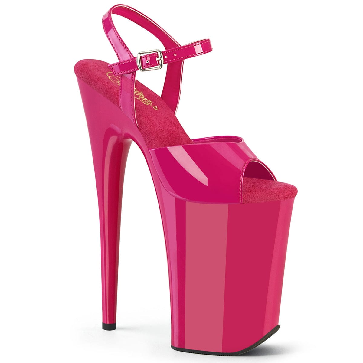 Fuschia pink platform heels best sale