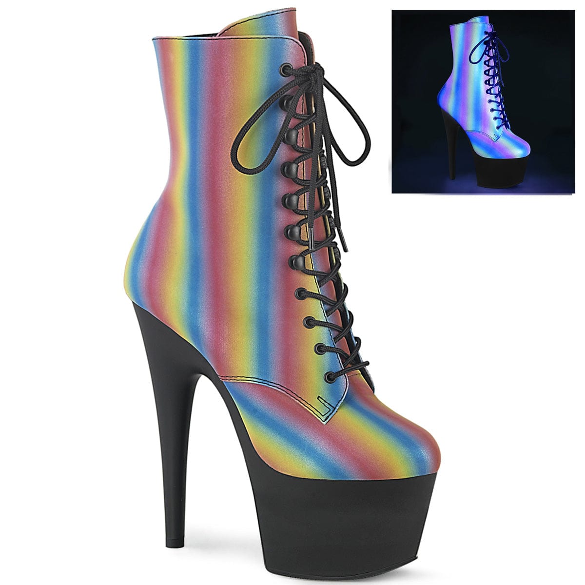 Rainbow clearance ankle boots