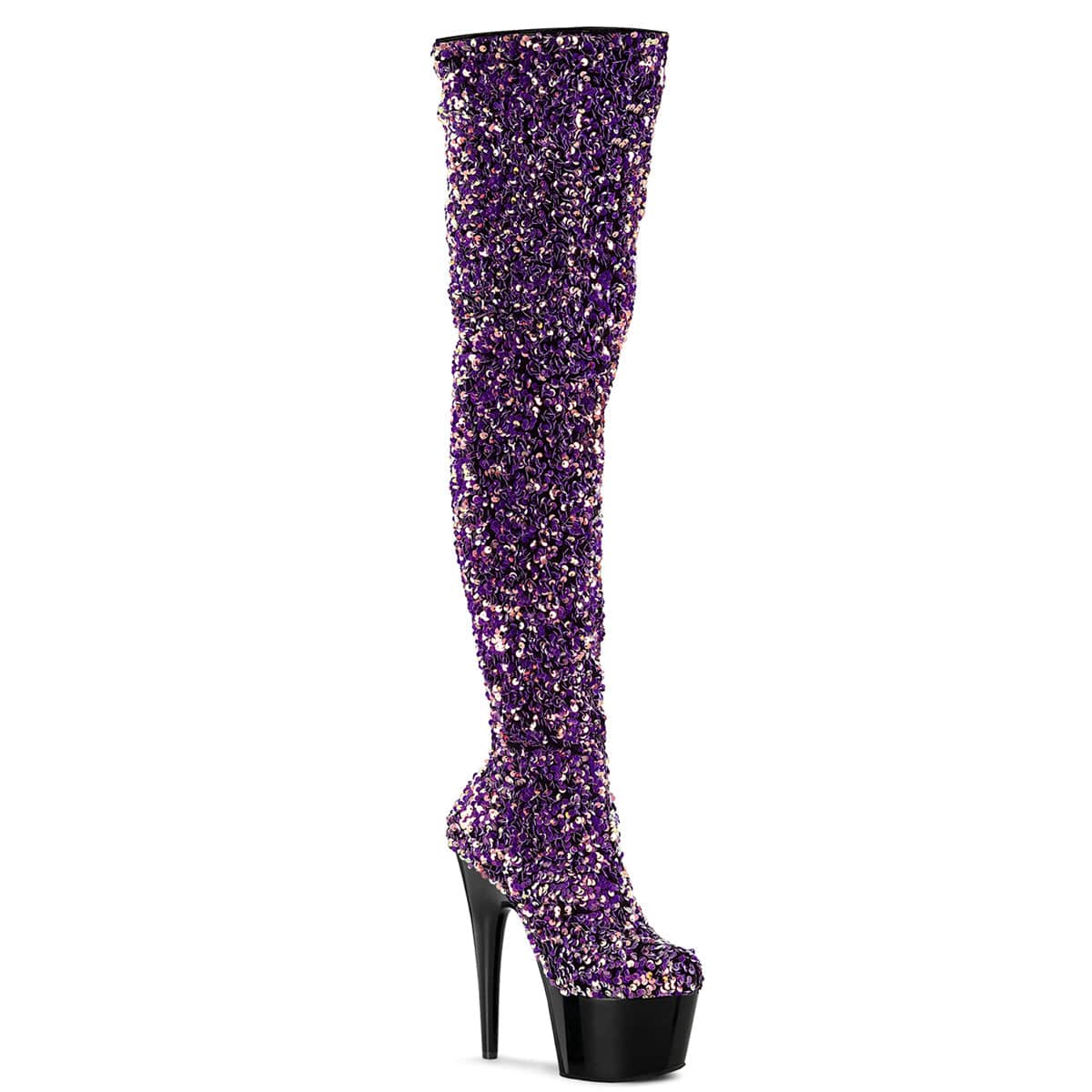 Glitter thigh clearance boots