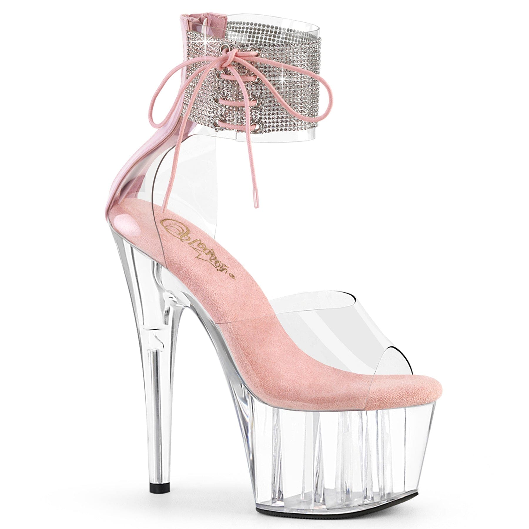 ADORE 724RS Clear Baby Pink Sandals SHOE ME