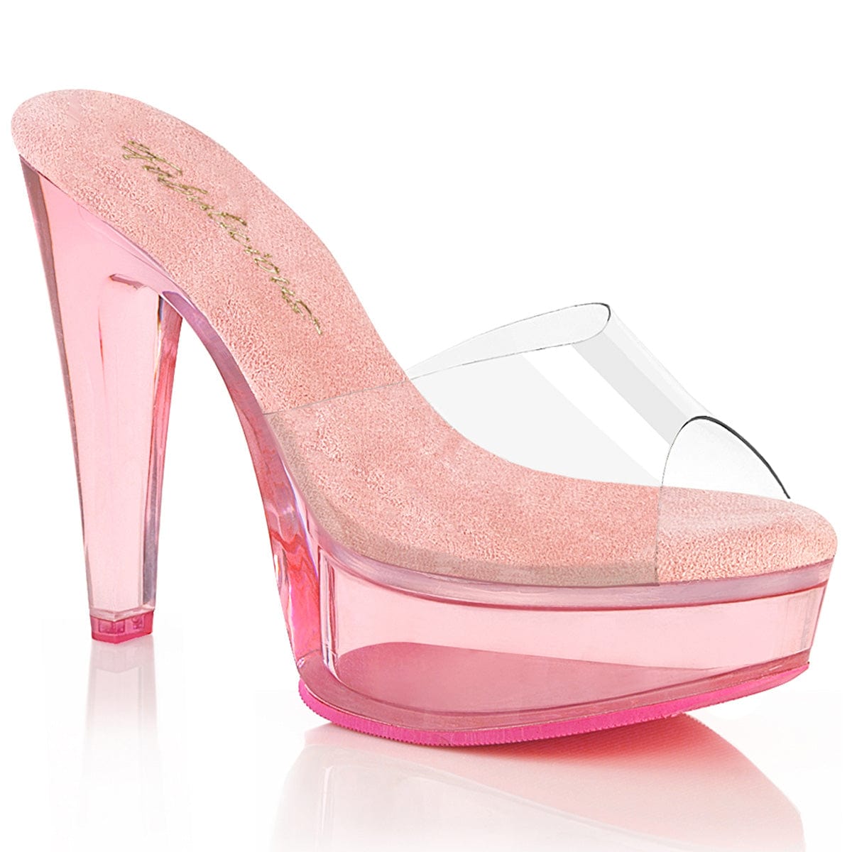 Pink slides hot sale clear