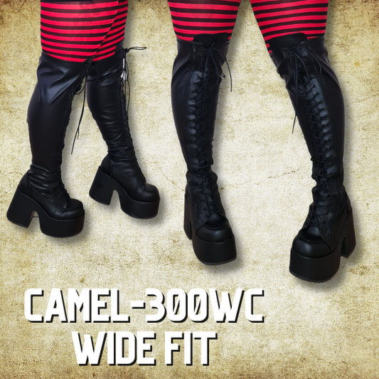 PLUS SIZE DEMONIA BOOTS