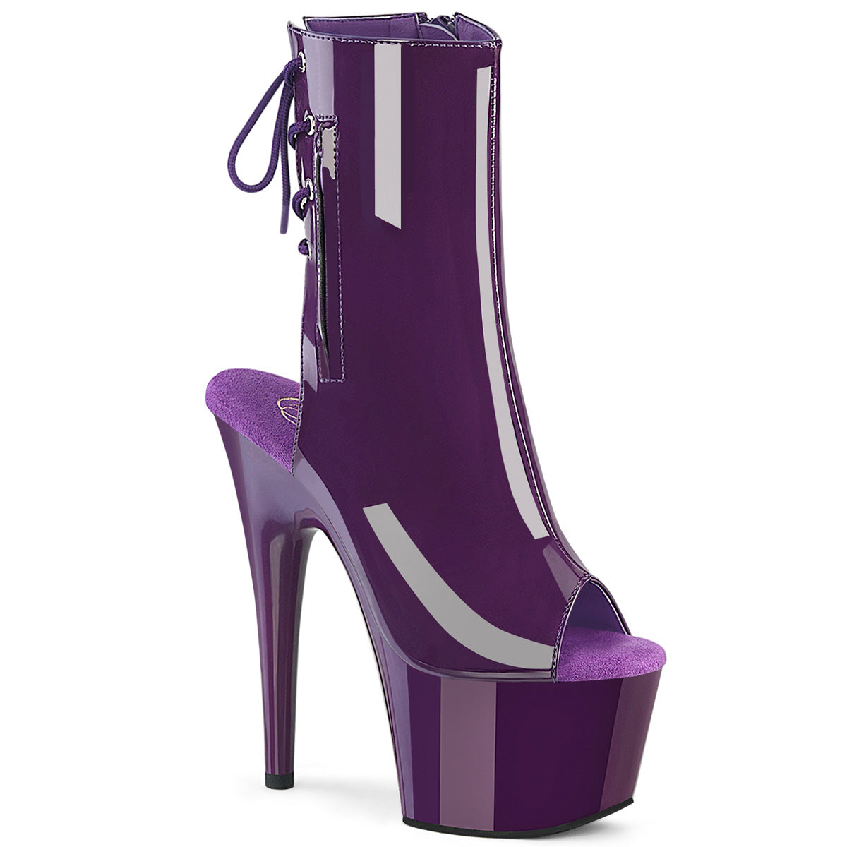 ADORE-1018 Purple Pat/Purple Platform Shoes