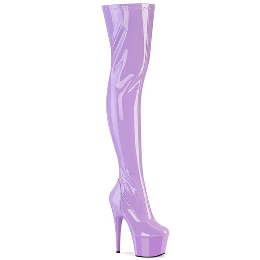 ADORE-3000 Platform Shoes Lavender Stretch Patent Lavender