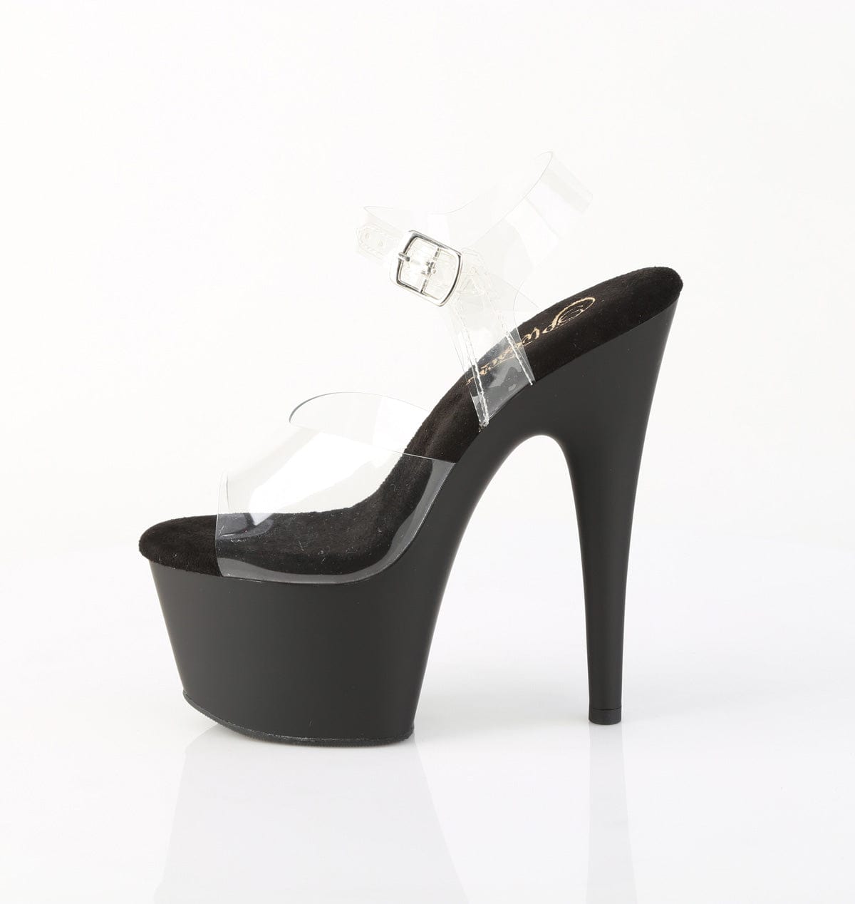 ADORE-708 Platform Shoes Clear/Black Matte