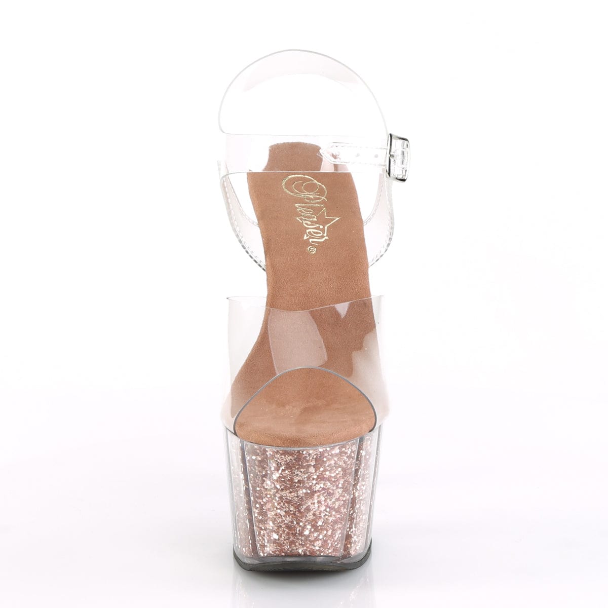 ADORE-708G Clear/Rose Gold Glitter Inserts