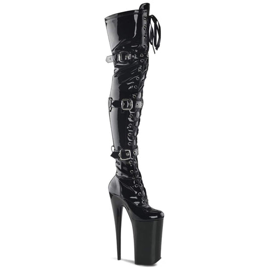 BEYOND-3028 Black Stretch Patent/Black