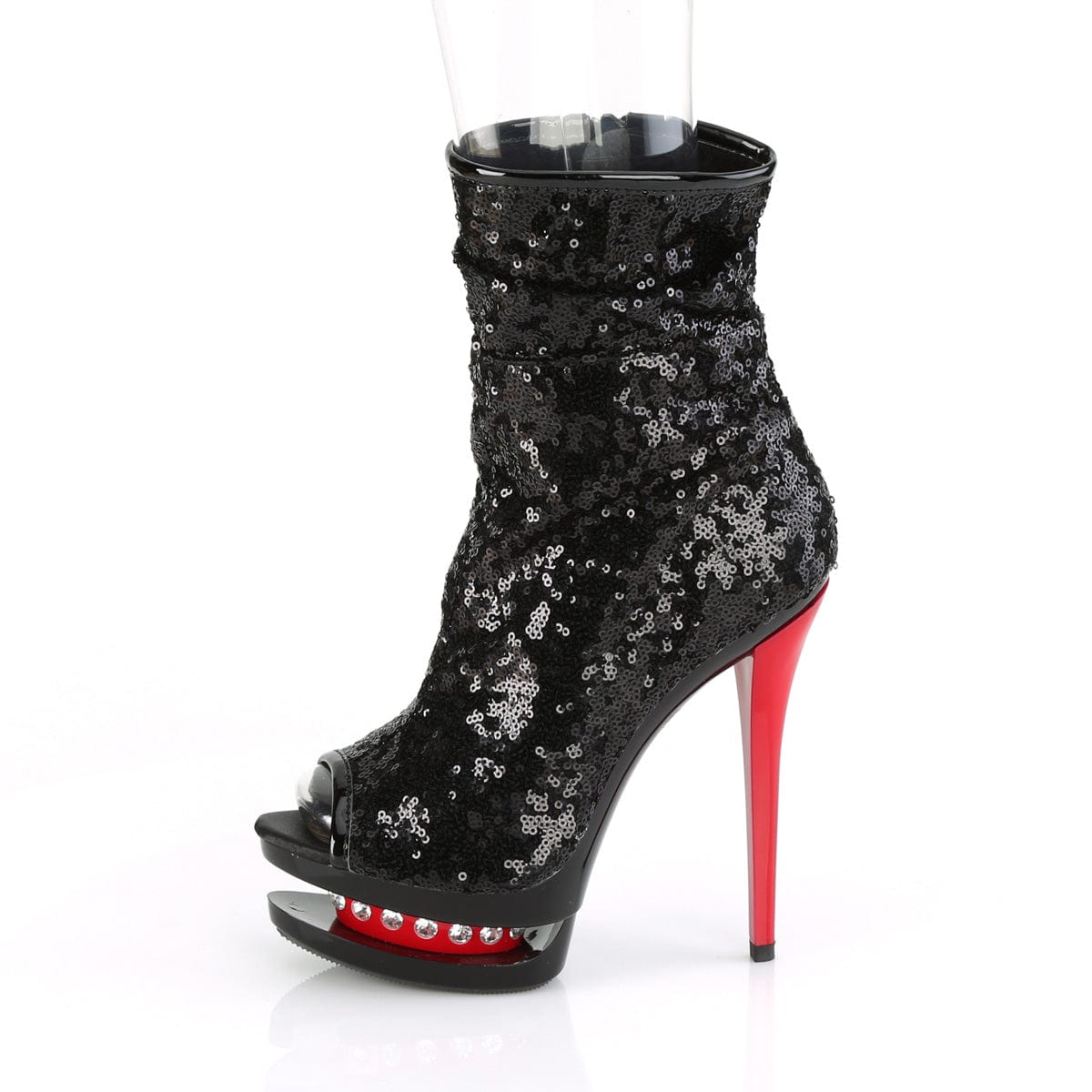 BLONDIE-R-1008 Black Sequins/Black-Red