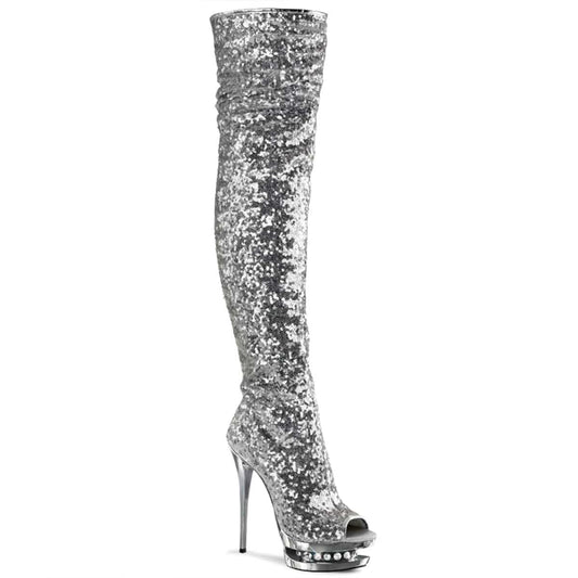 BLONDIE-R-3011 Silver Sequins/Silver Chrome