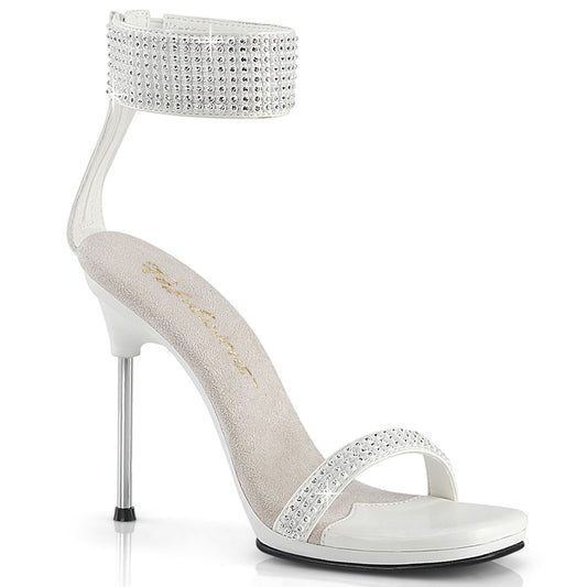 CHIC-40 White Faux Leather-RS/White Shoes