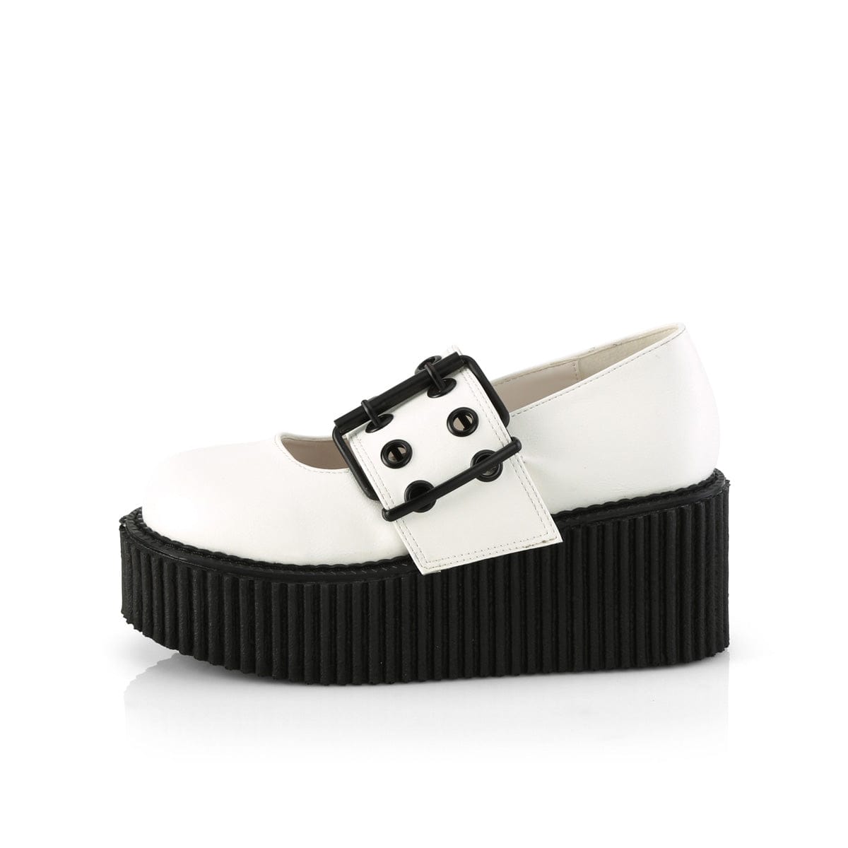 CREEPER-230 White Vegan Leather