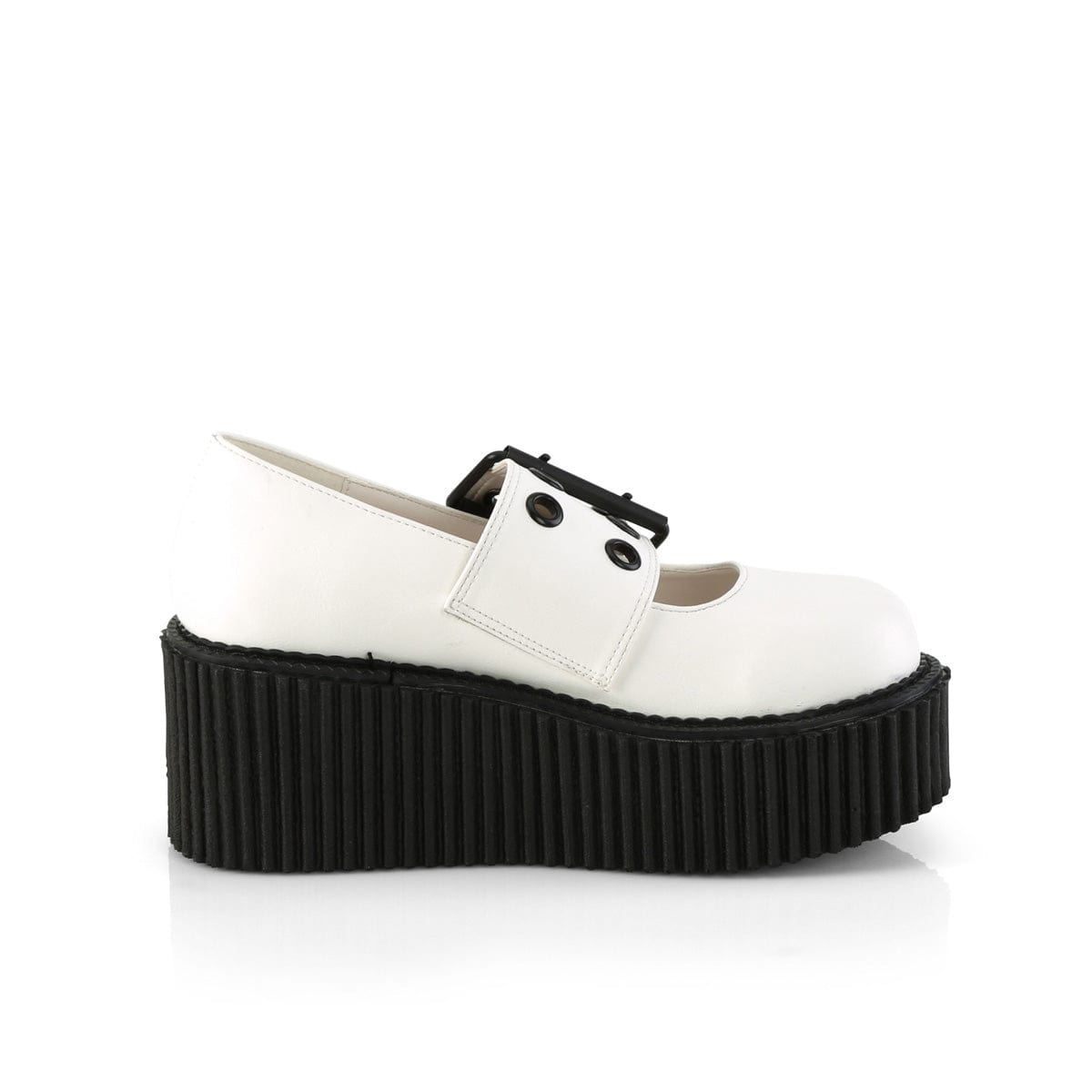 CREEPER-230 White Vegan Leather