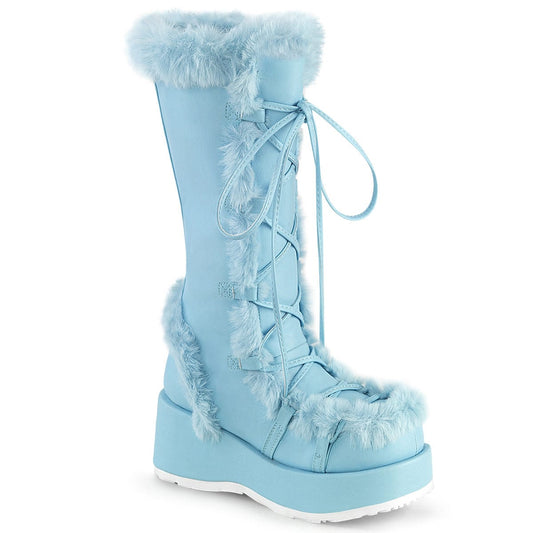 CUBBY-311 Baby Blue Vegan Leather Demonia US Size (Women's): 6