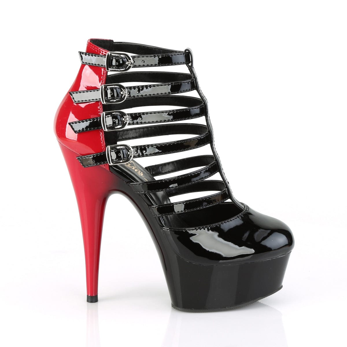 DELIGHT-695 Black-Red Patent/Black