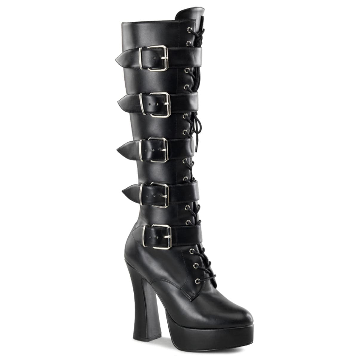 ELECTRA-2042 Black Faux Leather