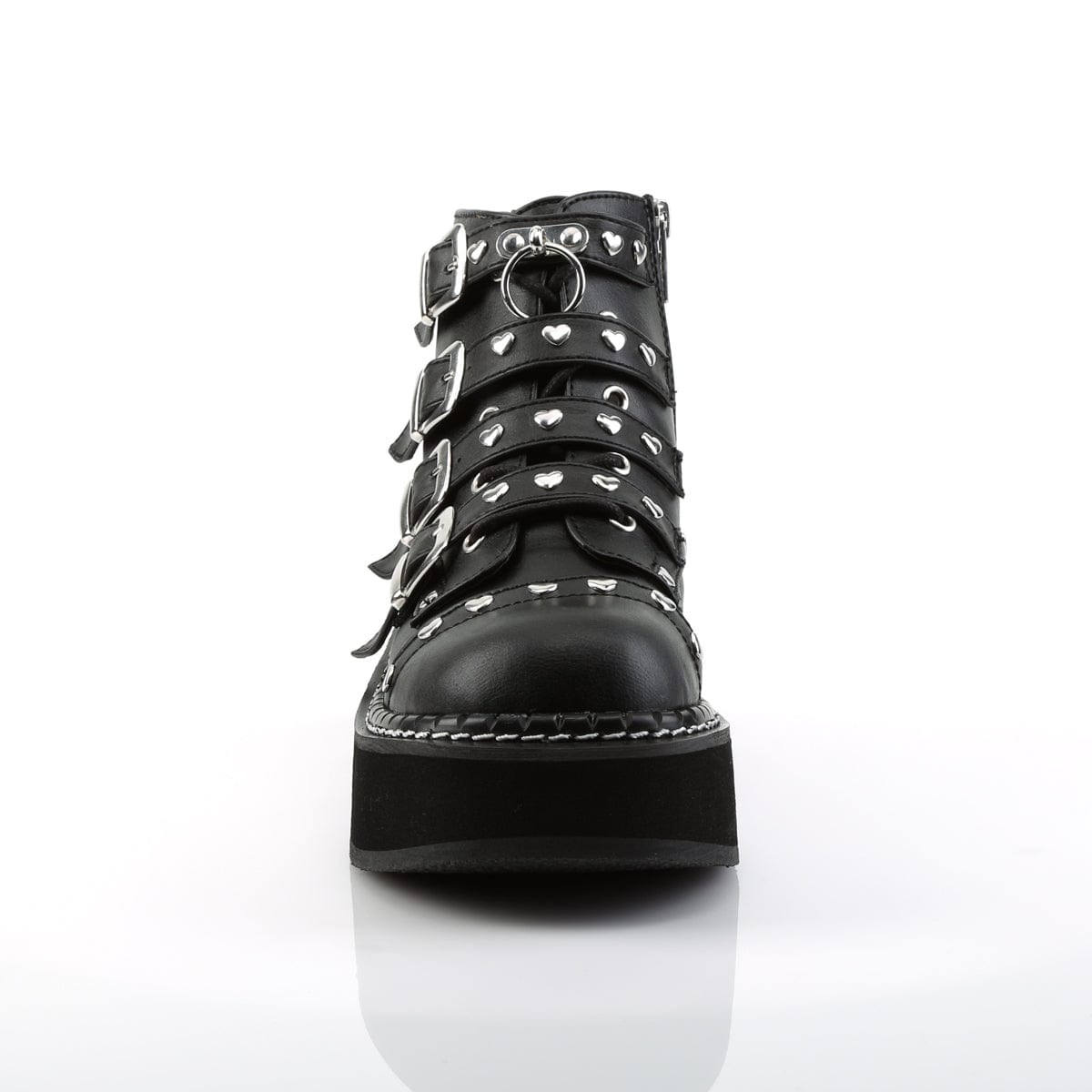 EMILY-315 Black Vegan Leather