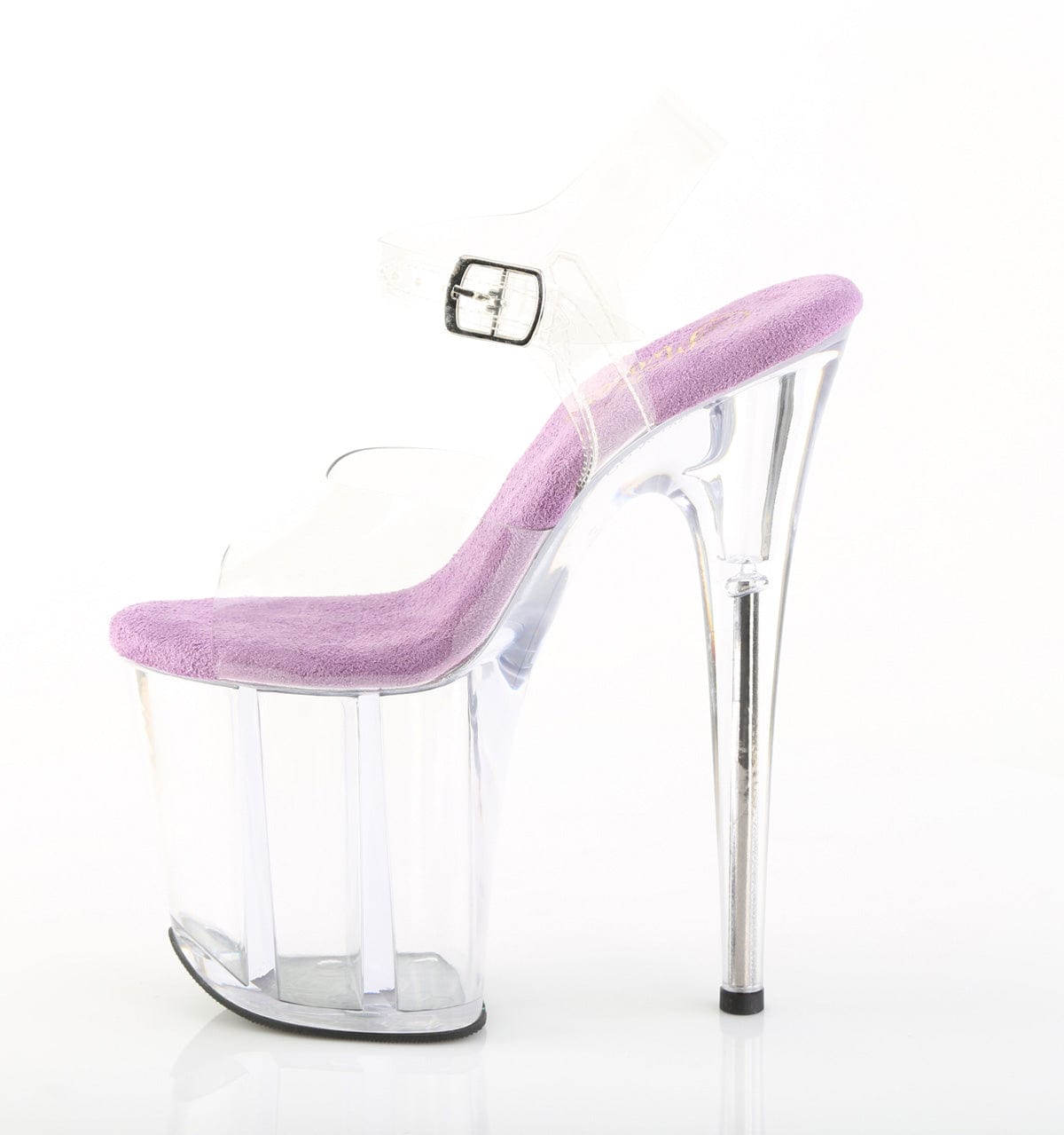 FLAMINGO-808 Platform Shoes Clear-Lavender/Clear