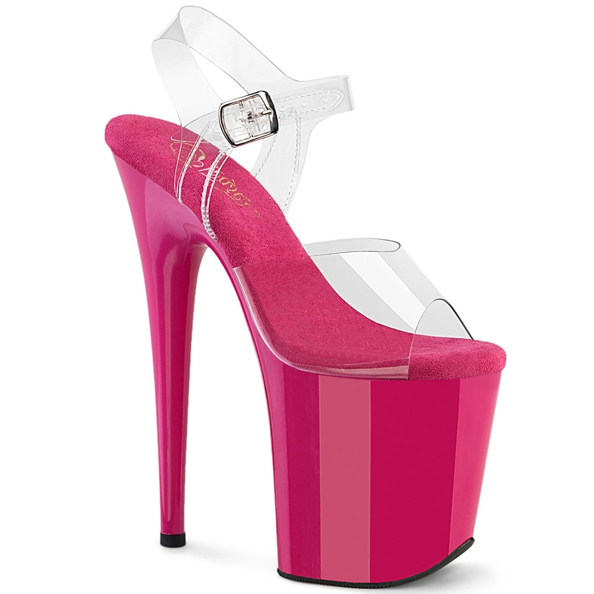 FLAMINGO-808 Platform Shoes Clear/H. Pink