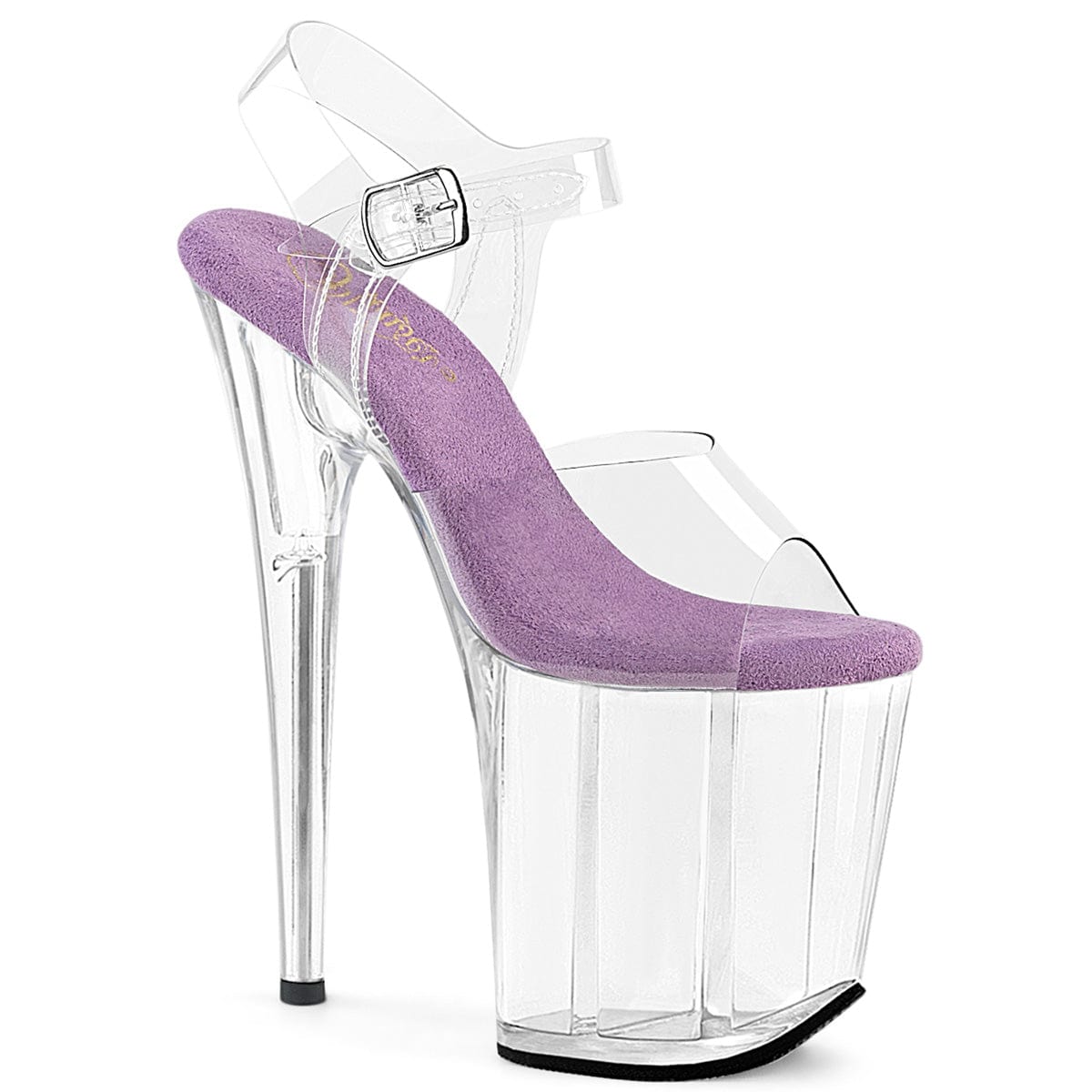 FLAMINGO-808 Platform Shoes Clear-Lavender/Clear