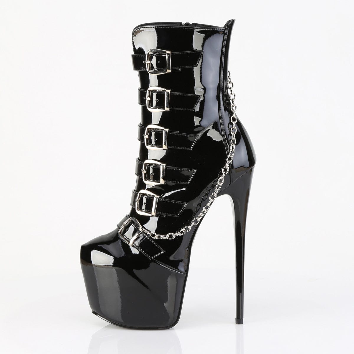 JUBILANT-1015 Platform Shoes Black Pat