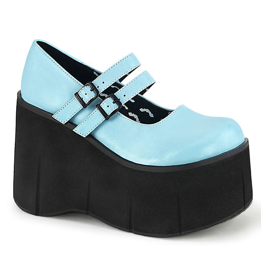 KERA-08 Baby Blue Vegan Leather Mary Janes Demonia US Size (Women's): 5