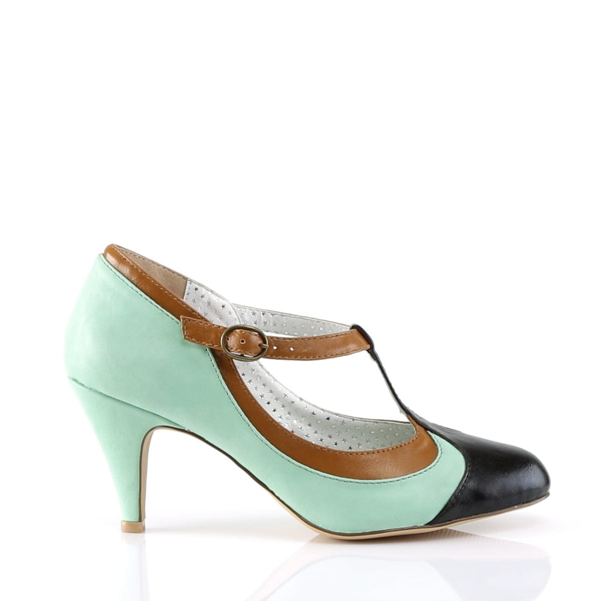 PEACH-03 Mint Multi Faux Leather