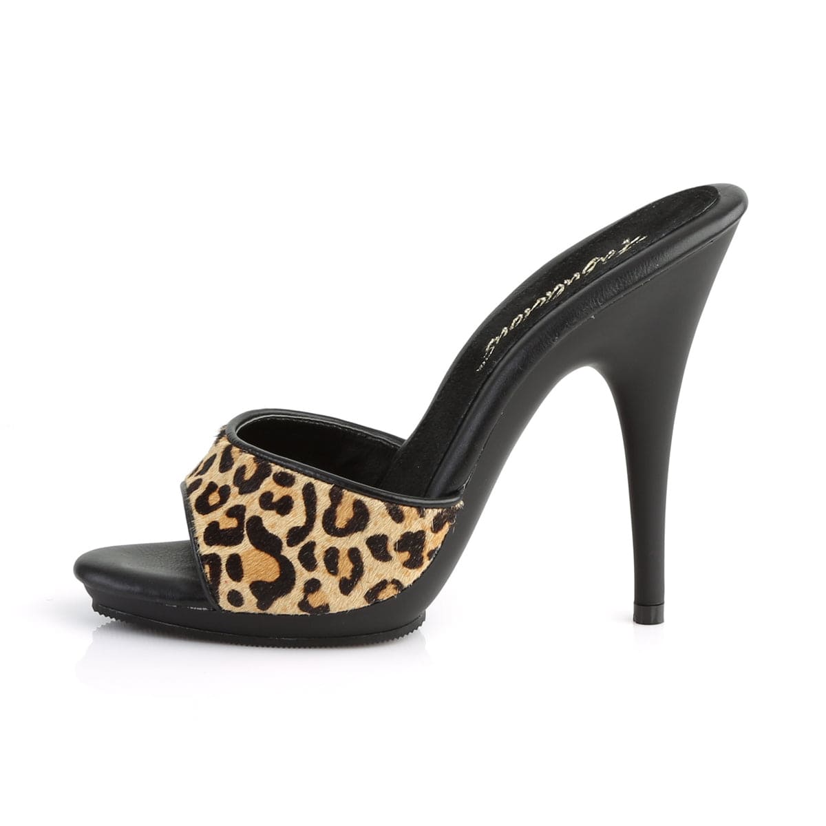 POISE-501FUR Leopard Print Fur/Black Matte