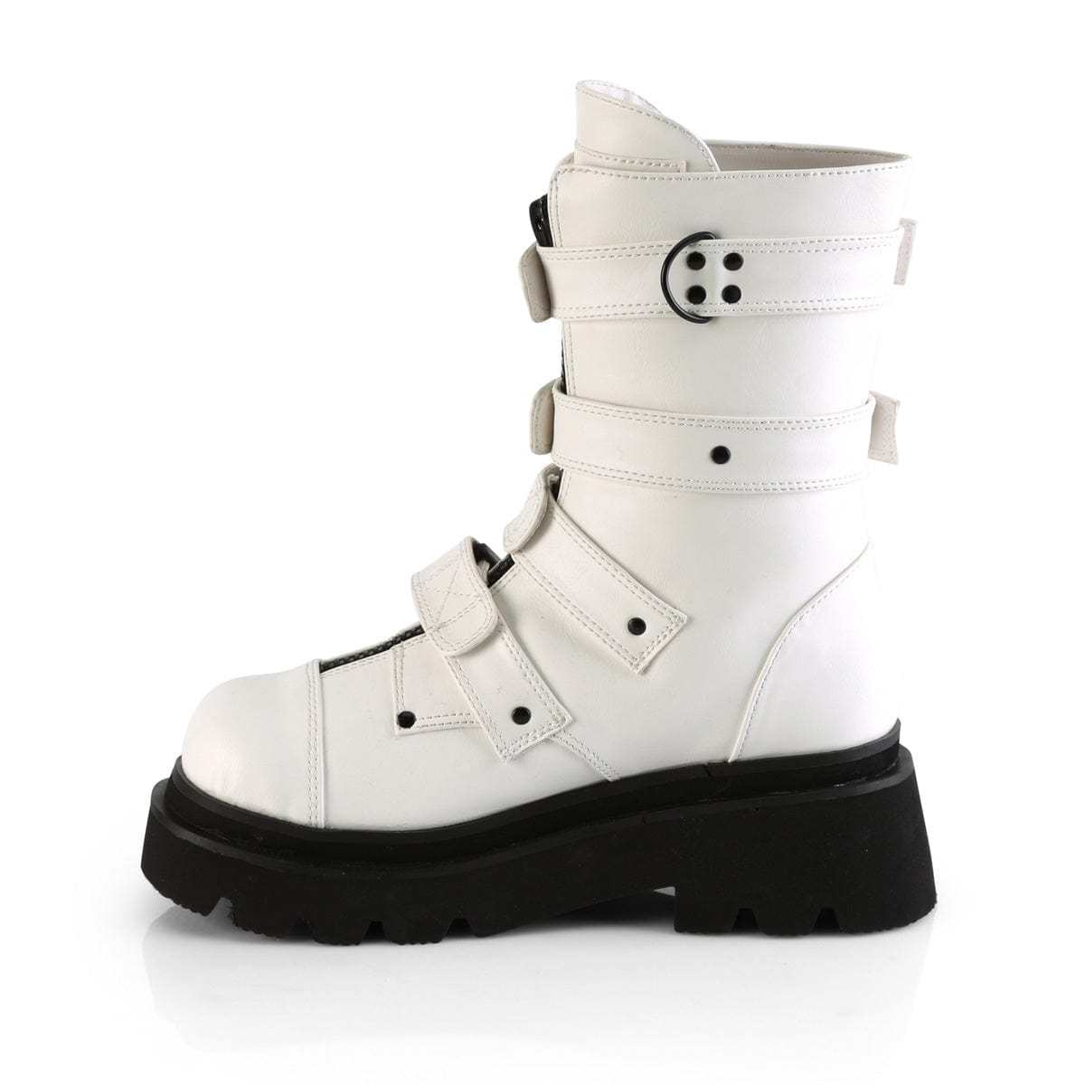 RENEGADE-55 White Vegan Leather