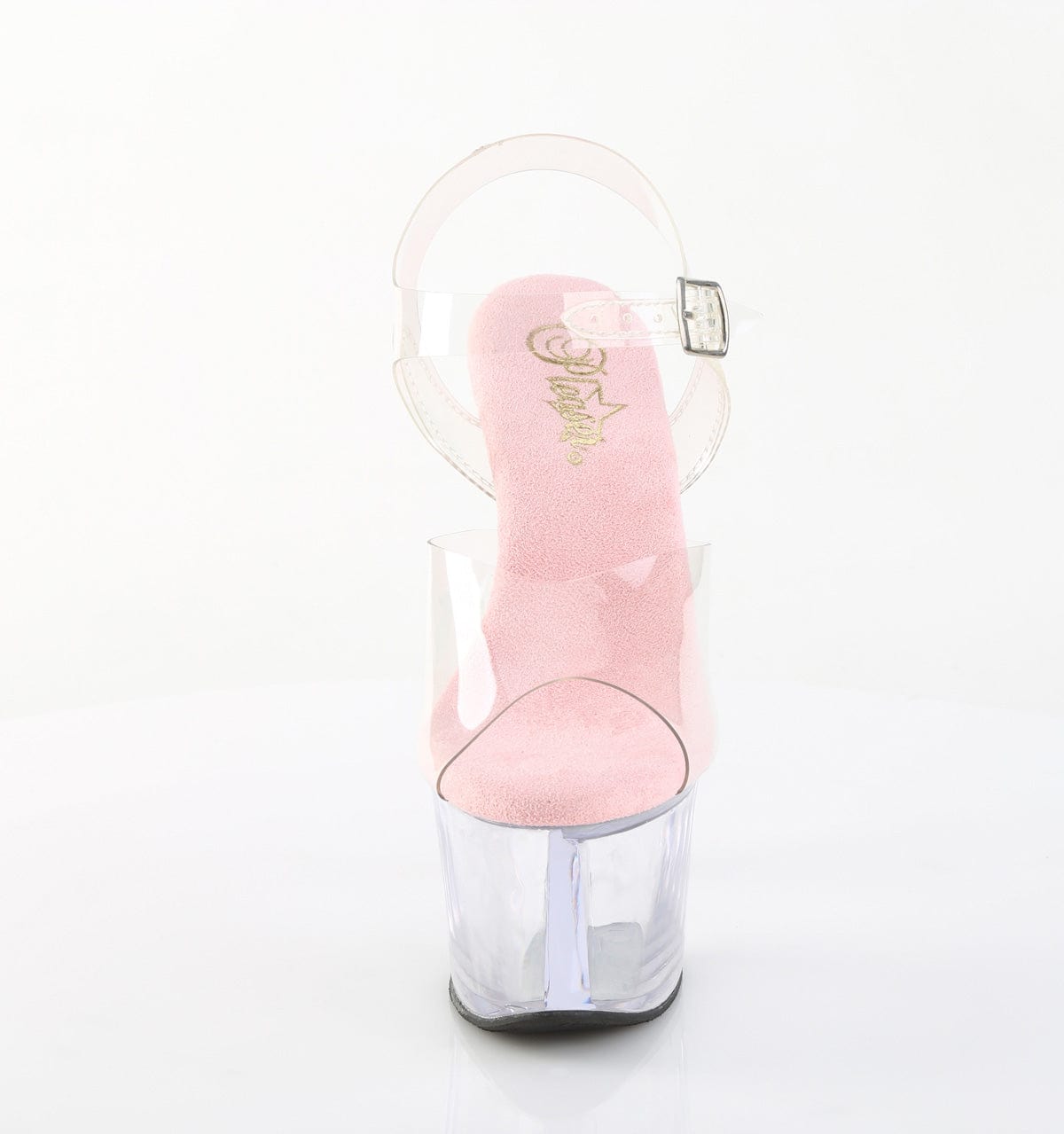 SKY-308 Platform Shoes Clear-Baby Pink/Clear