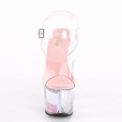 SKY-308WHG Clear/Clear-Baby Pink Glitter