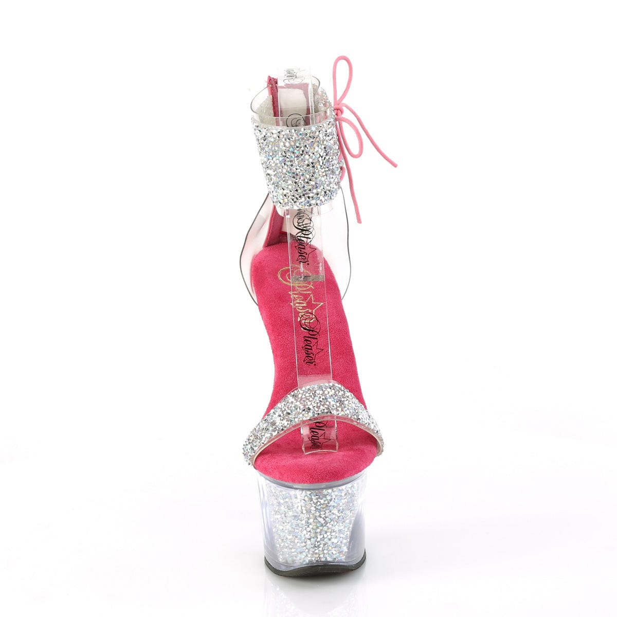 SKY-327RSI Silver Multi Rhinestones-Hot Pink/Silver-Rhinestones