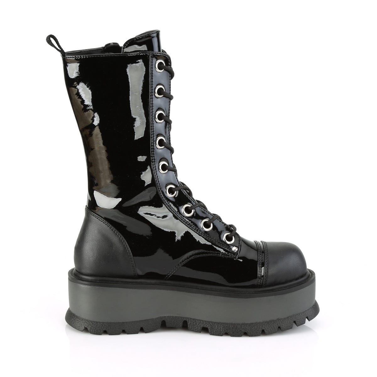 SLACKER-220 Black Patent -Vegan Leather