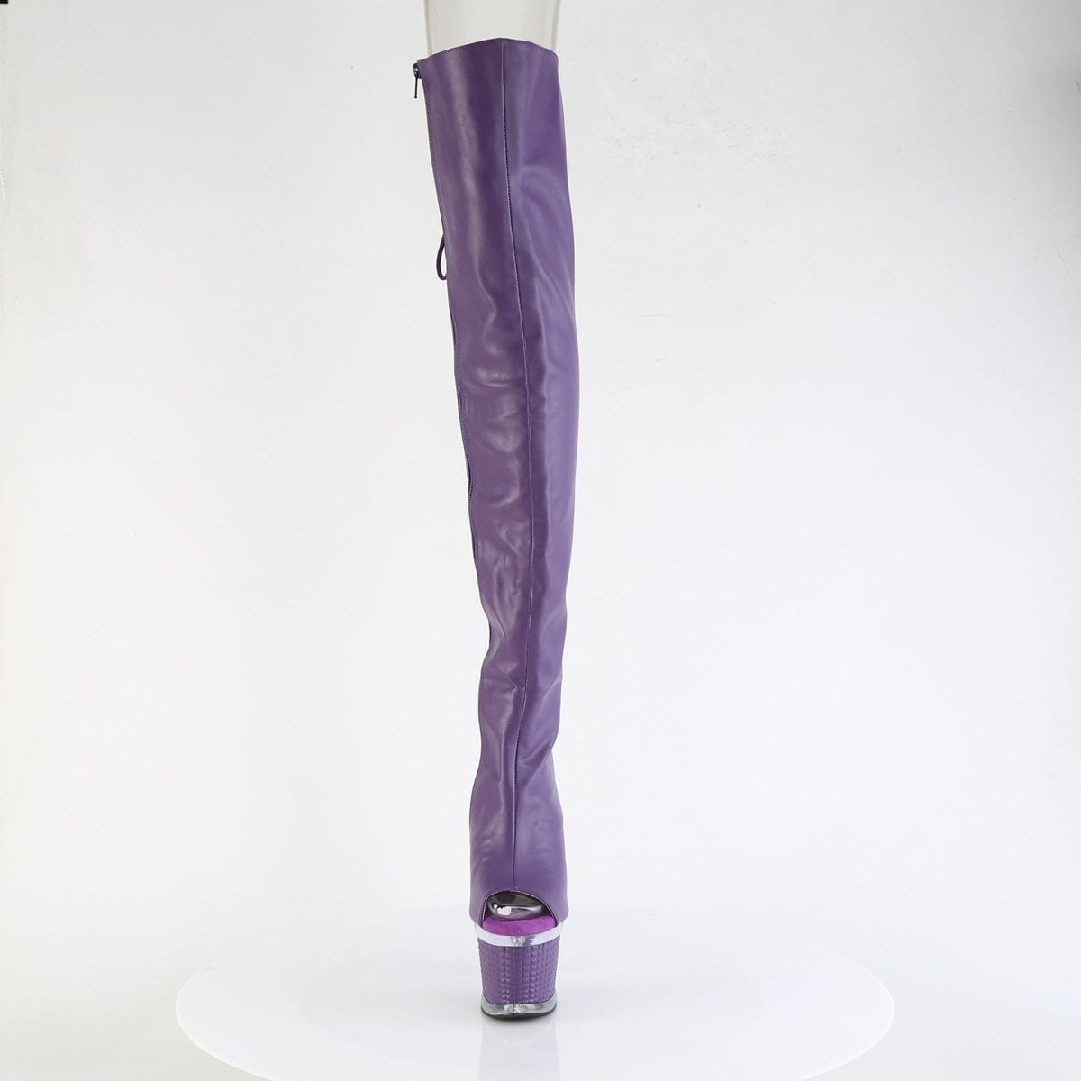 SPECTATOR-3030 Purple Faux Leather/Clear-Purple Matt