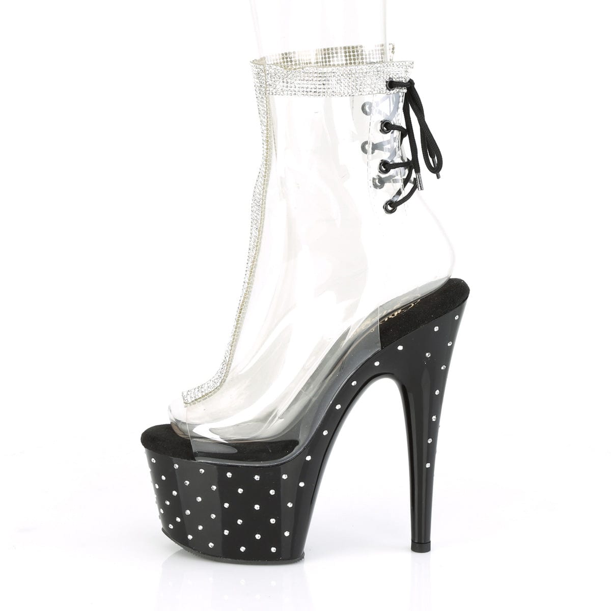 STARDUST-1018C-2RS Clear Ankle Boots