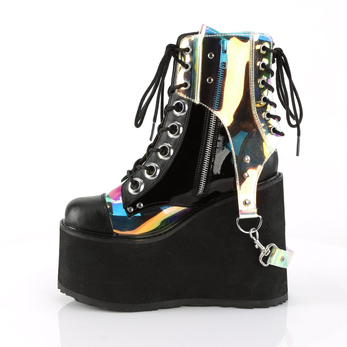 SWING-115 Black Mirror Ankle Boots