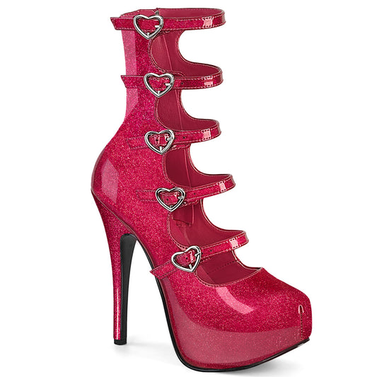 TEEZE-23 Fuchsia Glitter Pat Boots