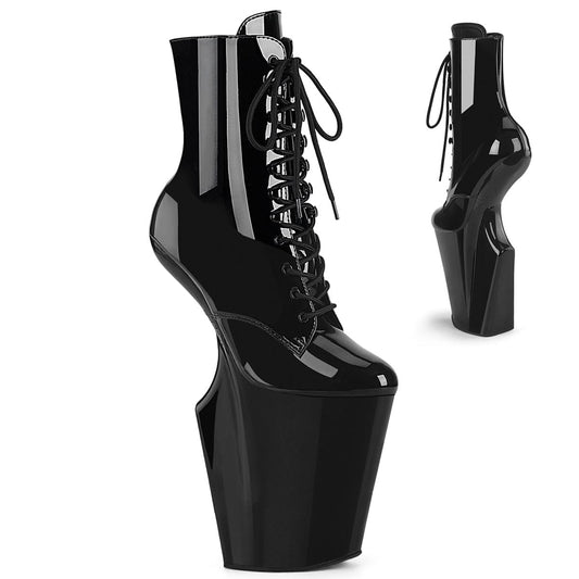 WORSHIP-1020 Platform Shoes Black Patent Black