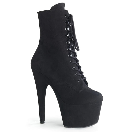 ADORE-1020FS Black Faux Suede/Black Faux Suede Ankle Boot Pleaser US Size (Women's): 5