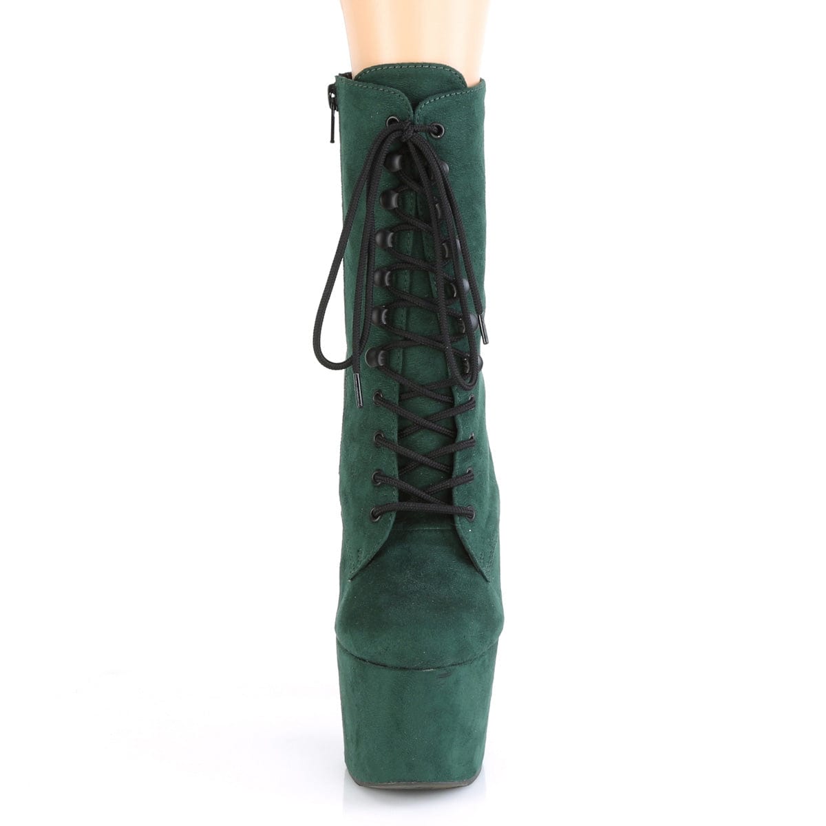 Green hot sale lace boots