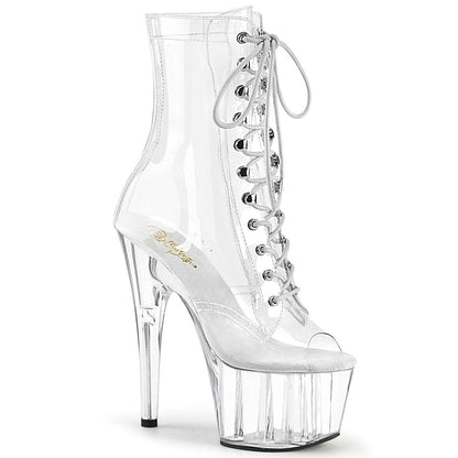 ADORE-1021C Clear/Clear Ankle Boot Pleaser US Size (Women's): 5