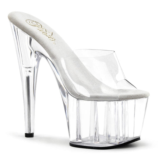 ADORE-701 Clear/Clear Slide Pleaser US Size (Women's): 5