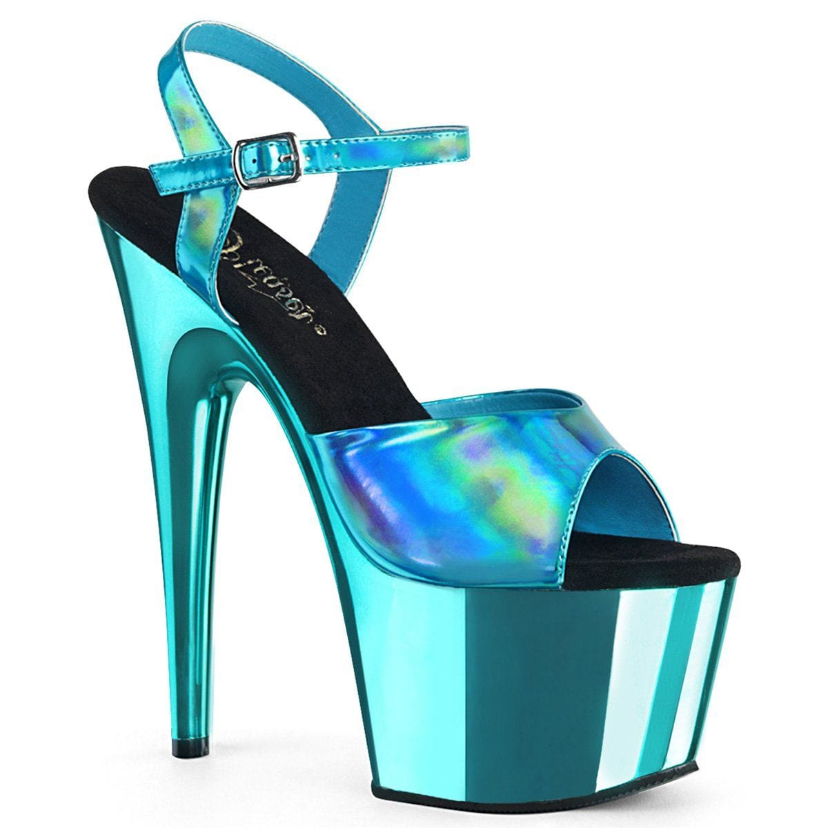 ADORE 709HGCH Turquoise Hologram Sandals SHOE ME