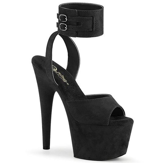 ADORE-791FS Black Faux Suede/Black Faux Suede Platform Sandal Pleaser US Size (Women's): 5