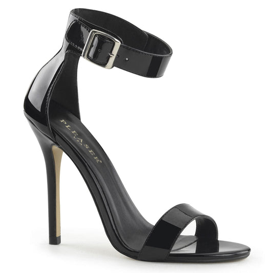 AMUSE-10 Black Patent Sandal Pleaser US Size (Women's): 5