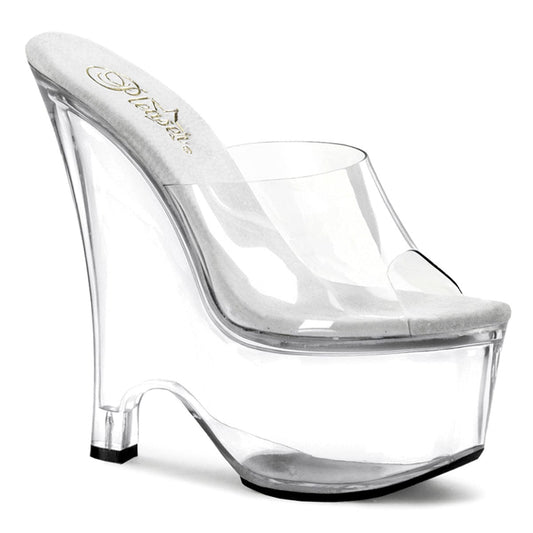 BEAU-601 Clear/Clear Platform Sandal Pleaser US Size (Women's): 5