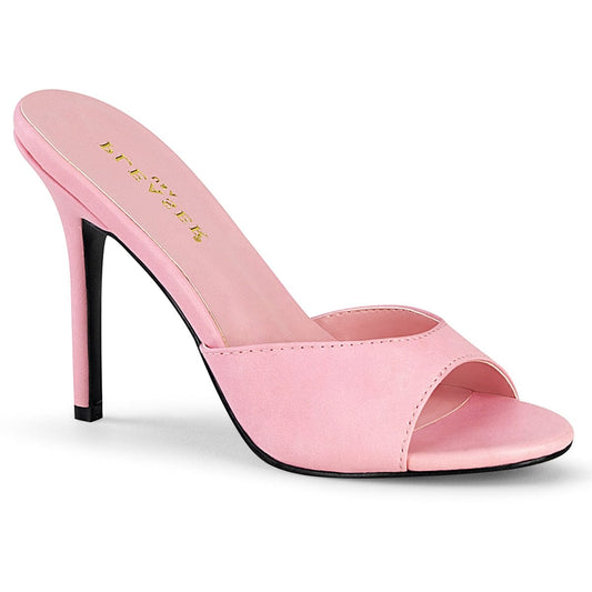 CLASSIQUE-01 Baby Pink Pu Slide Pleaser US Size (Women's): 5