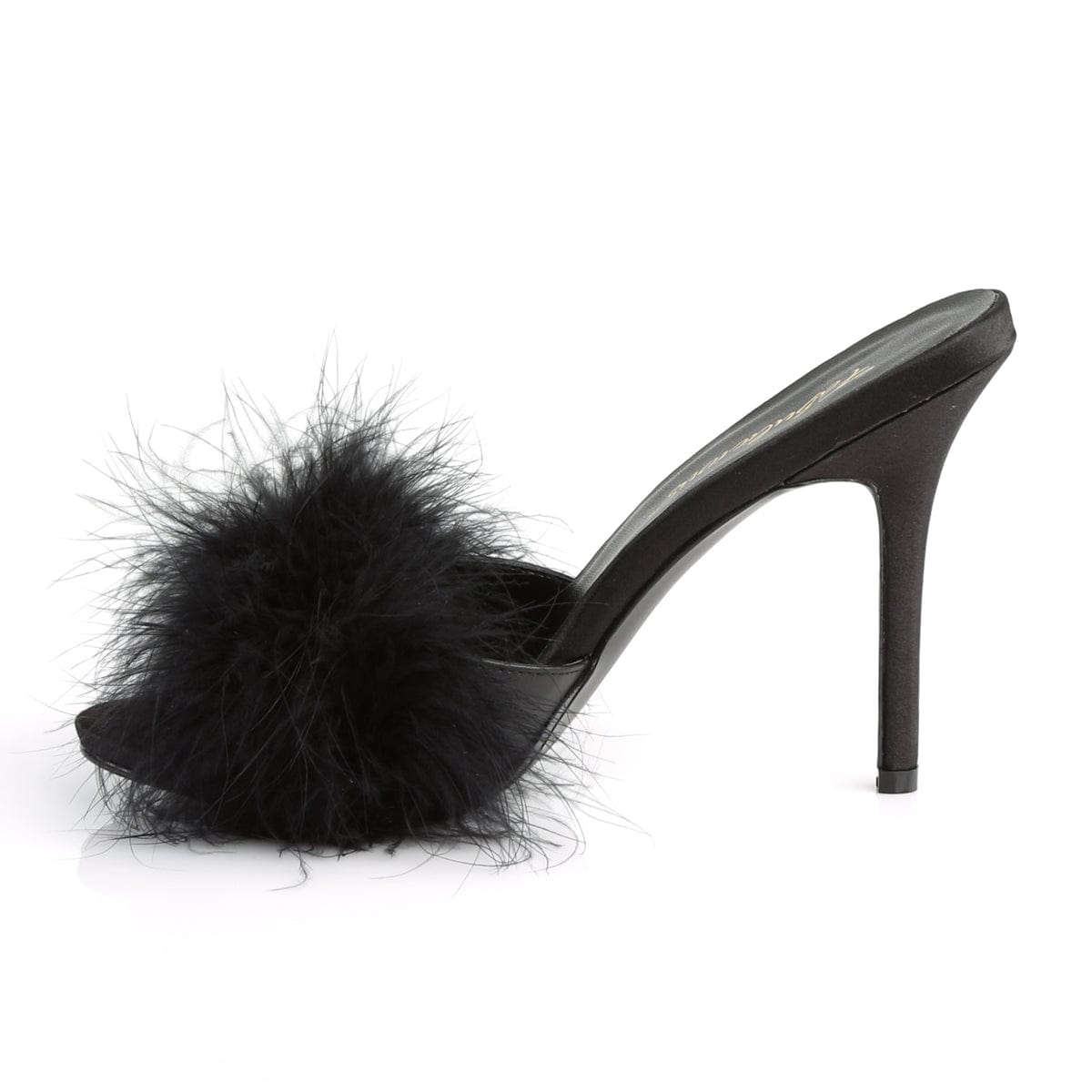 Black best sale marabou heels