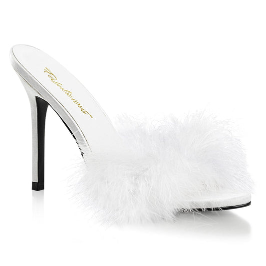 CLASSIQUE-01F White Pu-Fur CURRENT Fabulicious US Size (Women's): 5