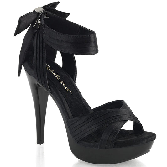 COCKTAIL-568 Black Satin/Black CURRENT Fabulicious US Size (Women's): 5