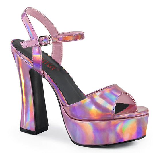 DOLLY-09 Pink Hologram Sandal Demonia US Size (Women's): 6